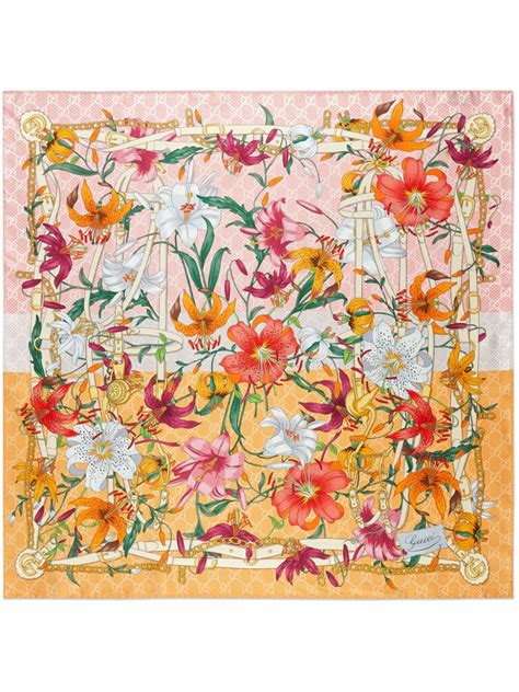 immagini foulard gucci|Gucci Foulard a Fiori .